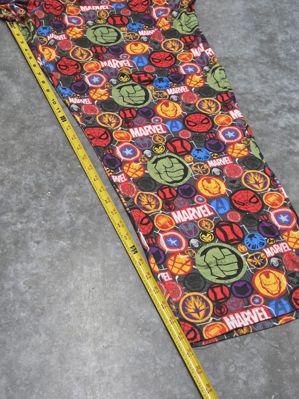 Disney Marvel Multicolor Superhero Pajama Pants Nostalgic Pop Comic Core SizeXXL